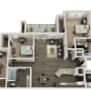 Floor plan: C1 UP - 3x2