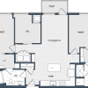 Floor plan: 2 Bed/2 Bath Den-BD4-1