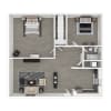 Floor plan: 2 Bedroom