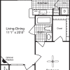 Floor plan: 1 Bedroom A