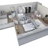 Floor plan: 2-1 BR Horizon Courtyard
