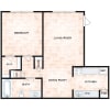Floor plan: 1x1