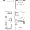 Floor plan: 1 BR,2BA + Den + Office