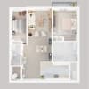 Floor plan: 2 Bedroom 2 Bath