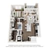 Floor plan: 1 Bed 1 Bath A2