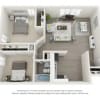 Floor plan: 2 BED 1 BATH