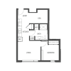 Floor plan: 1x1 - A2
