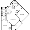 Floor plan: 2x2 G