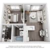 Floor plan: One Bedroom
