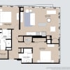 Floor plan: Alcove Two Bedrooms 09 Tier 3