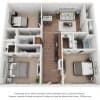 Floor plan: The Neylands — 2 Bedroom + Office