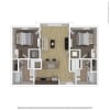 Floor plan: 2 Bed