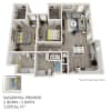 Floor plan: 2X2PF