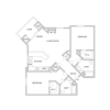 Floor plan: Plan F - 2 bed 2 bath 1134