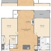 Floor plan: 2 Bed/2 Bath-B2-B5-B7
