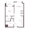 Floor plan: A2 | 1 Bed | 1 Bath