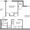 Floor plan: 2 Bedroom 1 Bath