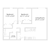Floor plan: 2 Bedroom A