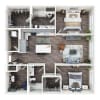 Floor plan: B3 with Den