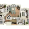 Floor plan: 2 BEDROOM TOWER (B2C)