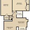 Floor plan: 2x1- 850sq.