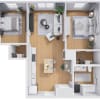 Floor plan: Two Bedroom