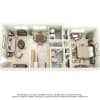 Floor plan: One Bedroom One Bathroom