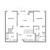 Floor plan: 2br-a
