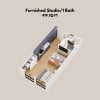Floor plan: Furnished Studio