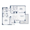 Floor plan: 2/2 GIBRALTAR