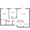Floor plan: Two Bedroom