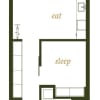 Floor plan: One Bed B1