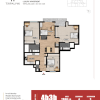 Floor plan: 4 Bed 3 Bath - 1360 sqft