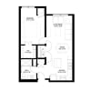 Floor plan: One Bedroom - B