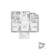 Floor plan: North 2x2 Private Terrace