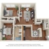 Floor plan: TWO BEDROOM FLAT