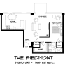 Floor plan: Studio/1BA Loft-Piedmont