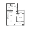 Floor plan: 1x1 - A3