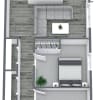 Floor plan: 2x1 Classic