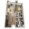 Floor plan: 1x1
