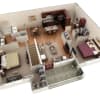 Floor plan: 2 BR Grand Overlook
