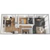 Floor plan: 1 Bed/1.5 Bath Live/Work