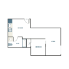 Floor plan: 1x1 - B4