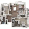 Floor plan: Two Bedroom B2C