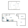 Floor plan: 1x1 - C17 + Loft