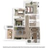 Floor plan: 3x2 Premium B
