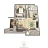 Floor plan: 1 Bed 1 Bath