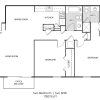 Floor plan: 2x2ArT1 - 2X2 Renovated