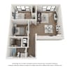 Floor plan: Unit 2B