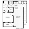 Floor plan: 1B